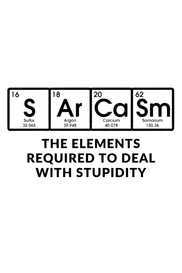 The Periodic Table of Sarcasm